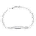 Sterlingsilber Figaro Namensschild Armband