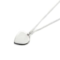 Personalisierte Halskette aus Sterlingsilber mit Herz, 16–22 Zoll