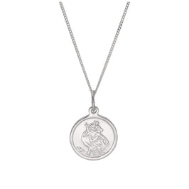 Personalisierte Sterlingsilber St. Christopher Halskette