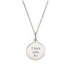 Personalisierte Sterlingsilber St. Christopher Halskette