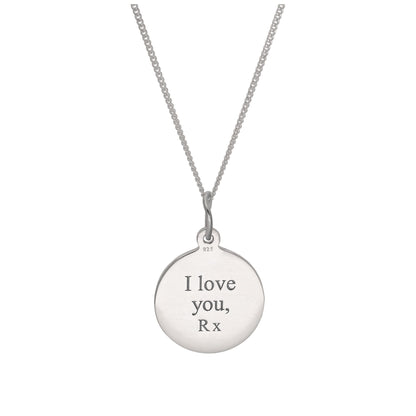 Personalisierte Sterling Silber St. Christopher Halskette