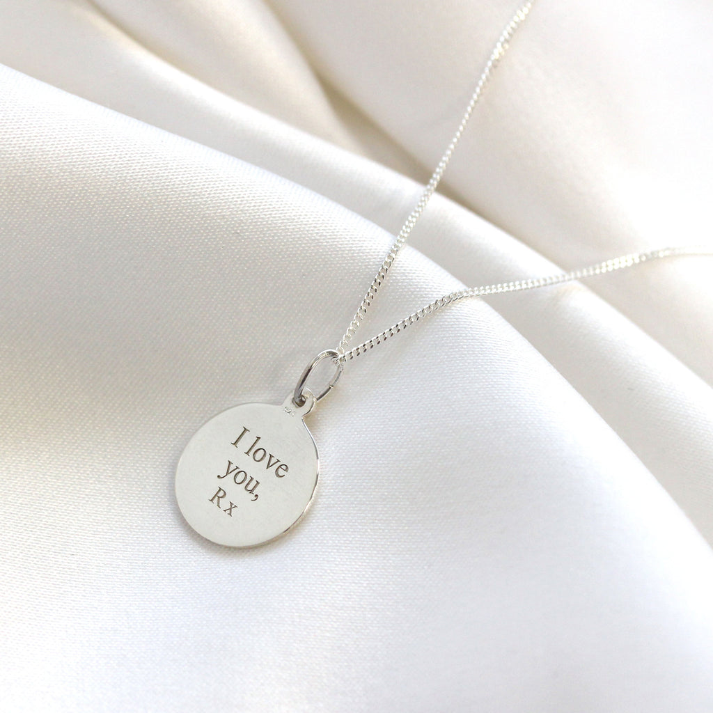 Personalisierte Sterlingsilber St. Christopher Halskette