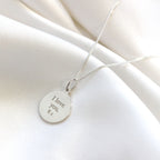 Personalisierte Sterlingsilber St. Christopher Halskette