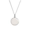 Gravierbarer runder Anhänger aus Sterlingsilber, 35 - 80 cm