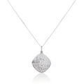Sterlingsilber Groß Umkehrbar Quadrat St. Christophorus Anhänger - 40,5 - 61 cm