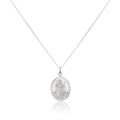Sterlingsilber Oval St. Christophorus Anhänger - 40,5 - 61 cm