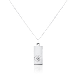 Sterlingsilber Modern St. Christophorus Anhänger - 40,5 - 56 cm