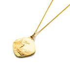Mittlerer, beidseitig tragbarer Anhänger mit Heiligen Christophorus aus 9 Karat Gold – 40–45 cm