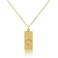 Groß 9 Karat Gold Modern St. Christophorus Anhänger - 40,5 - 51 cm