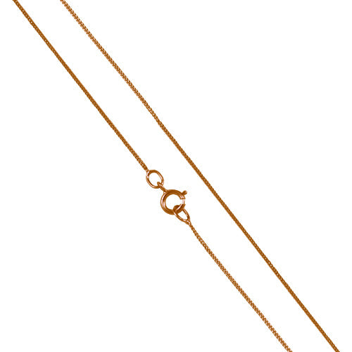 9 Karat Roségold-Panzerkette mit Diamantschliff