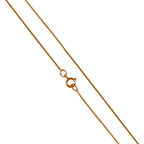 9 Karat Roségold-Panzerkette mit Diamantschliff