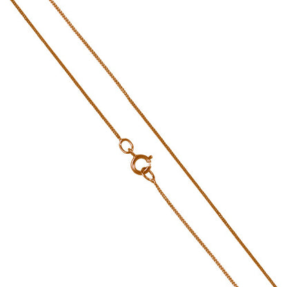 9 Karat Roségold-Panzerkette mit Diamantschliff
