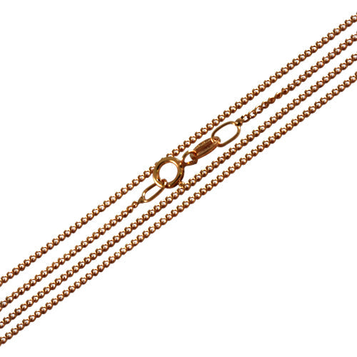 9 Karat Roségold-Panzerkette mit Diamantschliff