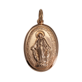 9 Karat Roségold Medaille der Unbefleckten Empfängnis