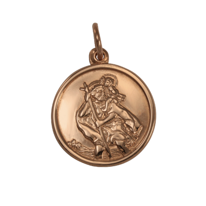 9 Karat Roségold St. Christophorus Anhänger