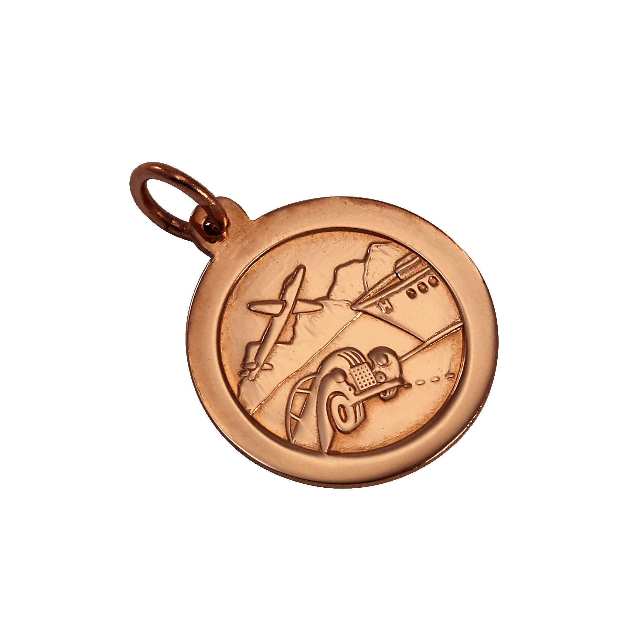 9 Karat Roségold St. Christophorus Anhänger