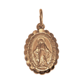 9 Karat Roségold Wundertätige Medaille