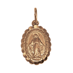 9 Karat Roségold Wundertätige Medaille