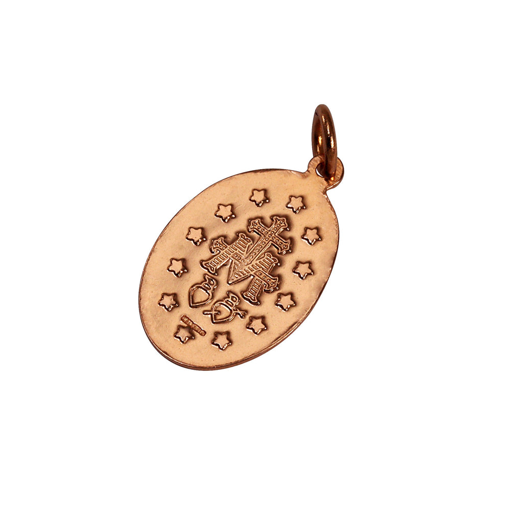 9 Karat Roségold Wundertätige Medaille