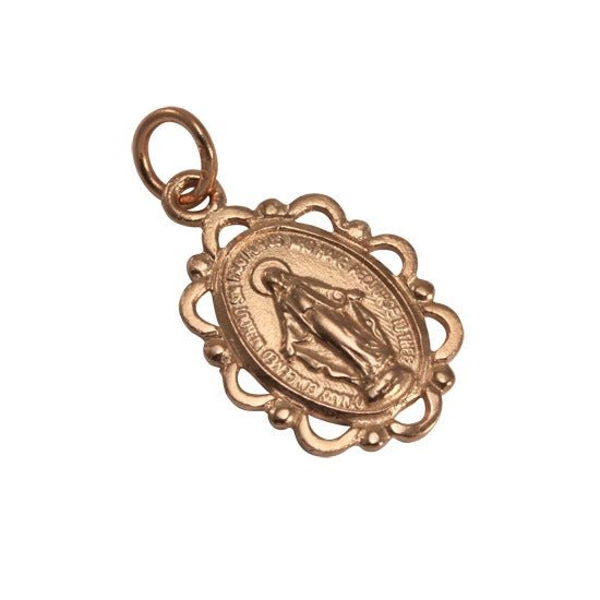 9ct Rose Gold Miraculous Medal - jewellerybox