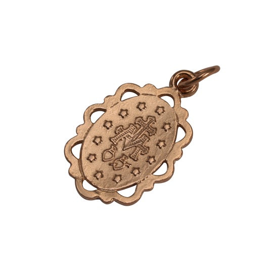 9 Karat Roségold Wundertätige Medaille