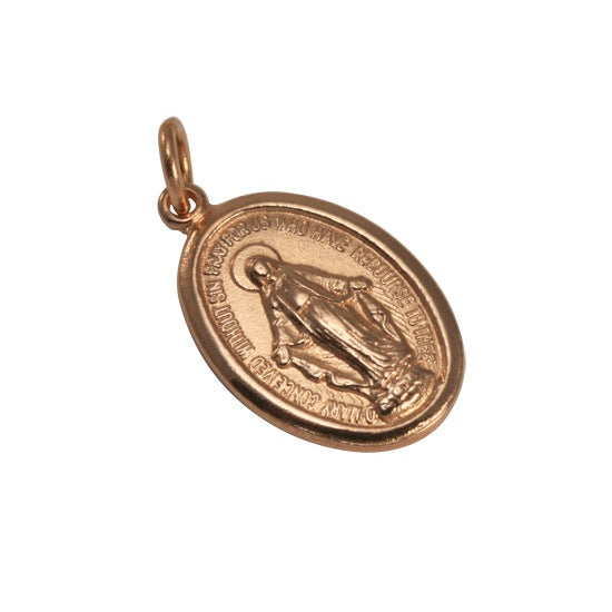 9 Karat Roségold Wundertätige Medaille