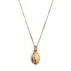 9 Karat Roségold Wundertätige Medaille Halskette