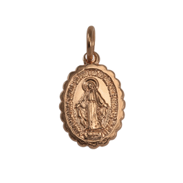 9 Karat Roségold Heilige Maria Anhänger
