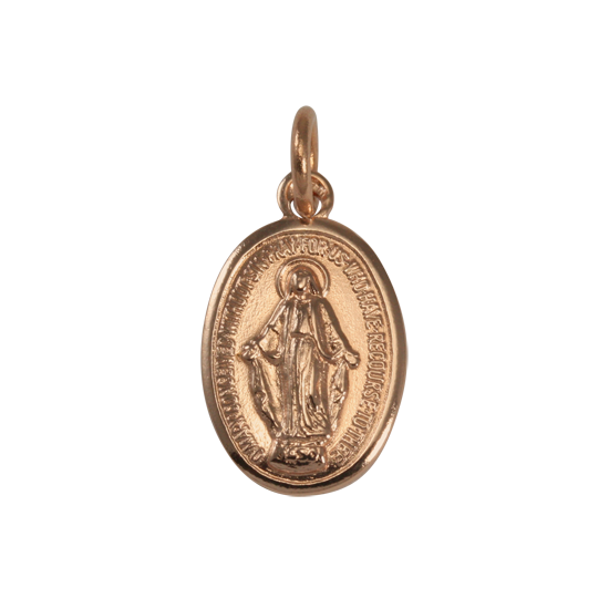 9 Karat Roségold Heilige Maria Anhänger