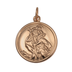 9 Karat Roségold St. Christophorus Anhänger