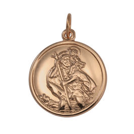 9 Karat Roségold St. Christophorus Anhänger