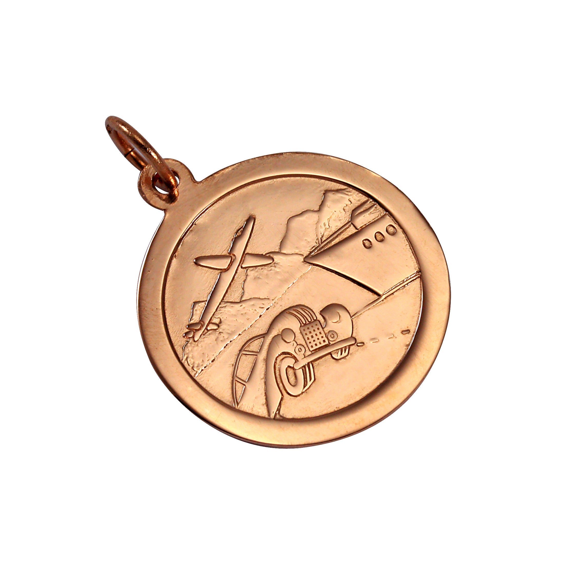9 Karat Roségold St. Christophorus Anhänger
