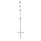 Schwer Sterlingsilber Rosenkranz Halskette