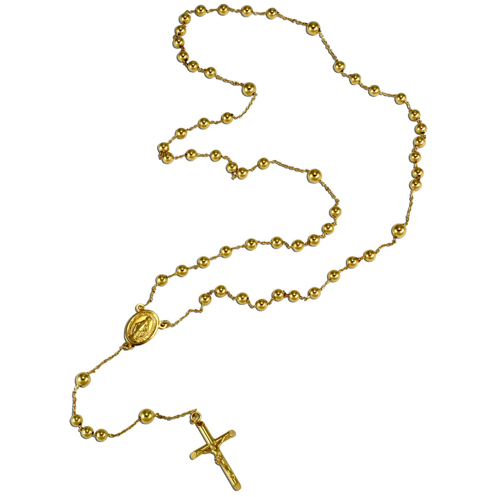 9 Karat Gelbgold Rosenkranz Halskette