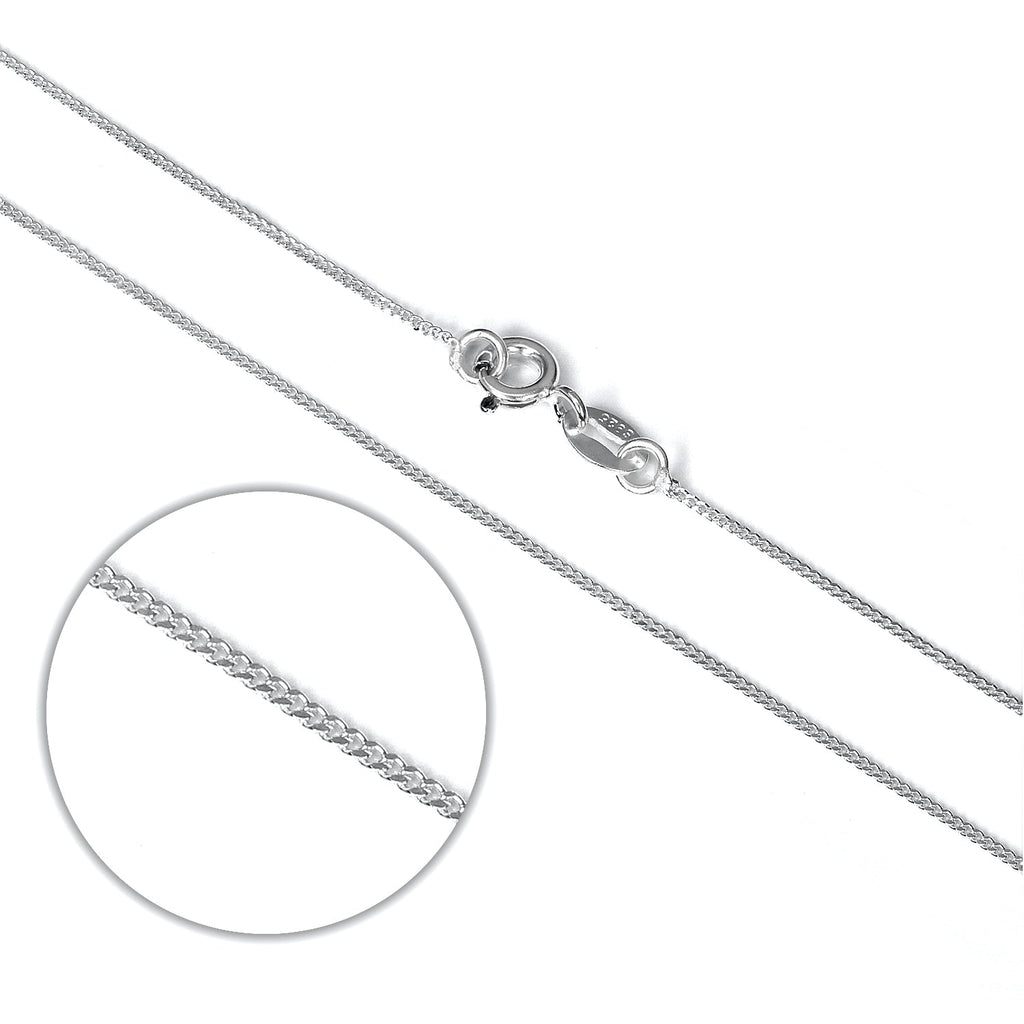 Sterlingsilber Diamantschliff Panzerkette