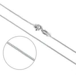Sterlingsilber Diamantschliff Panzerkette