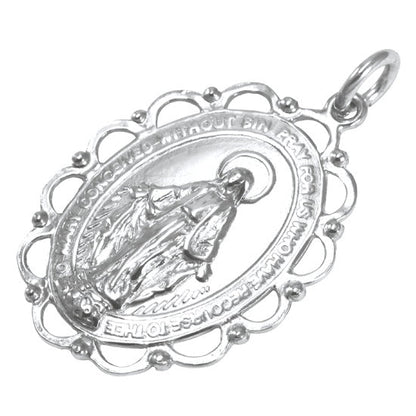 Sterlingsilber Wundertätige Medaille 