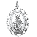Sterlingsilber Wundertätige Medaille 