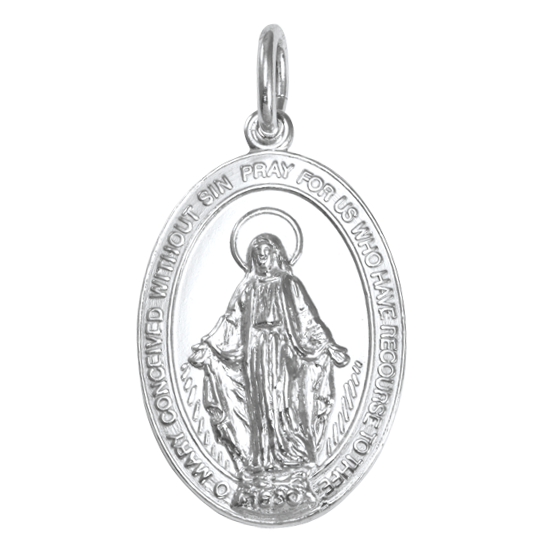 Sterlingsilber Wundertätige Medaille 