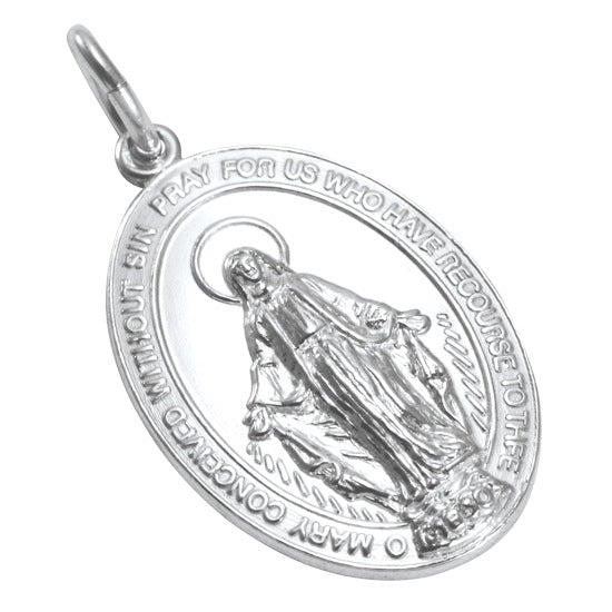 Sterlingsilber Wundertätige Medaille 