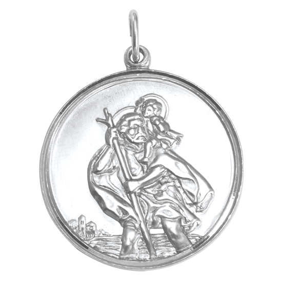 Sterling Silver St Christopher Pendant