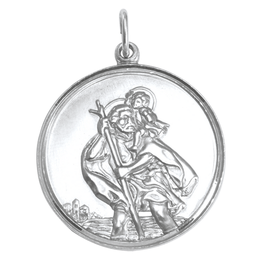 Sterlingsilber St. Christophorus Anhänger