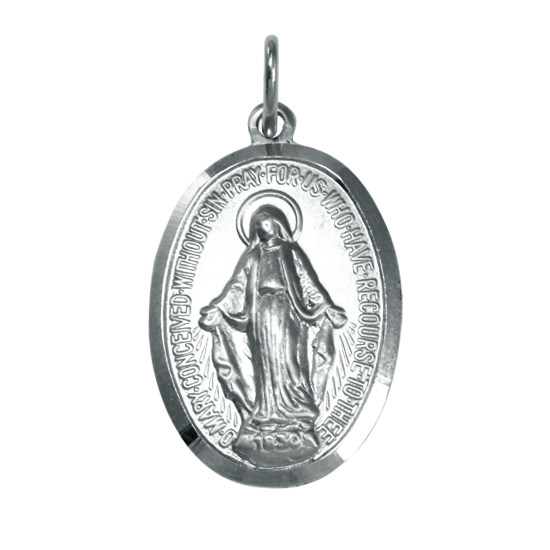 Sterlingsilber Medaille der Unbefleckten Empfängnis