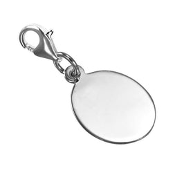 Gravierbar Oval Anhänger zum Anklipsen
