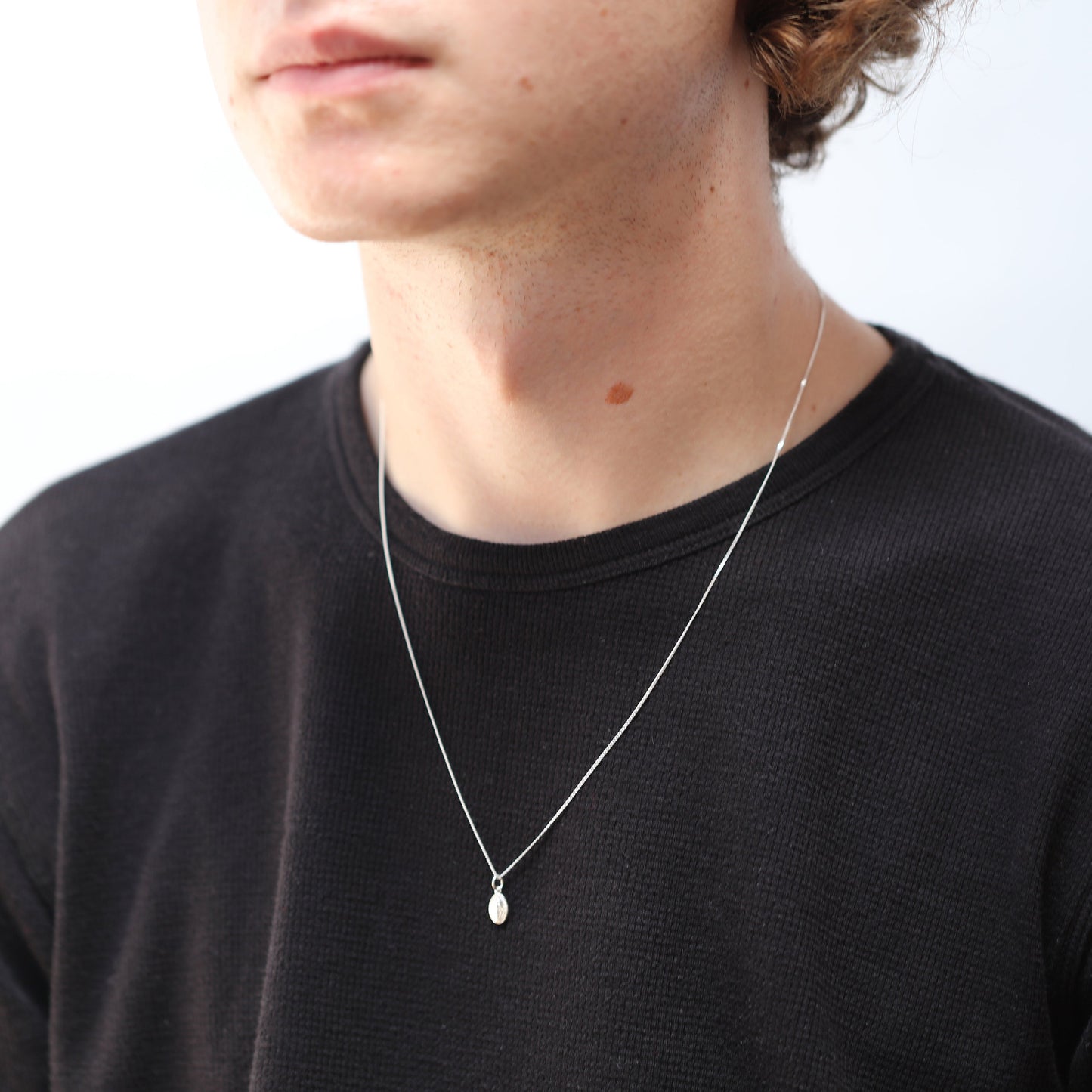 Sterlingsilber Wundertätige Maria Medaille Halskette