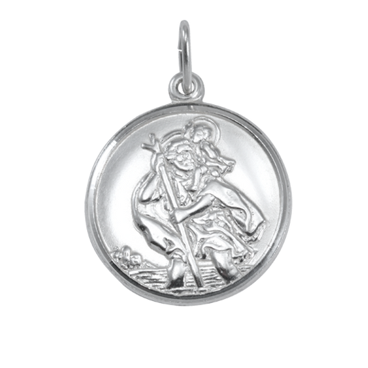 Sterlingsilber St. Christophorus Anhänger