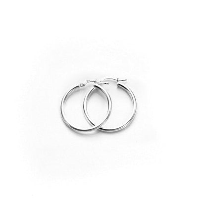 Sterling Silber 2mm Ohrringe