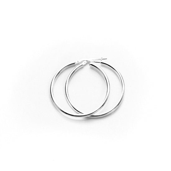 Sterling Silber 2mm Ohrringe