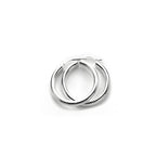 Sterlingsilber 3 mm runde Ohrringe - einfarbig