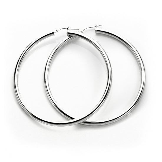 Sterlingsilber 3 mm runde Ohrringe - einfarbig